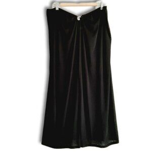 ADDITION ELLE / Convertible Dress to Skirt Cover-up Beach Wrap Black Sz 2X